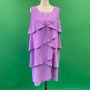 Nubiano Tulip Tier chiffon Dress  Size 14